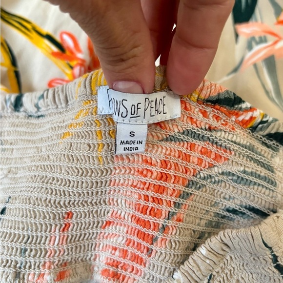 Patrons Of Peace Tan Tropical Skirt - Picture 5 of 8